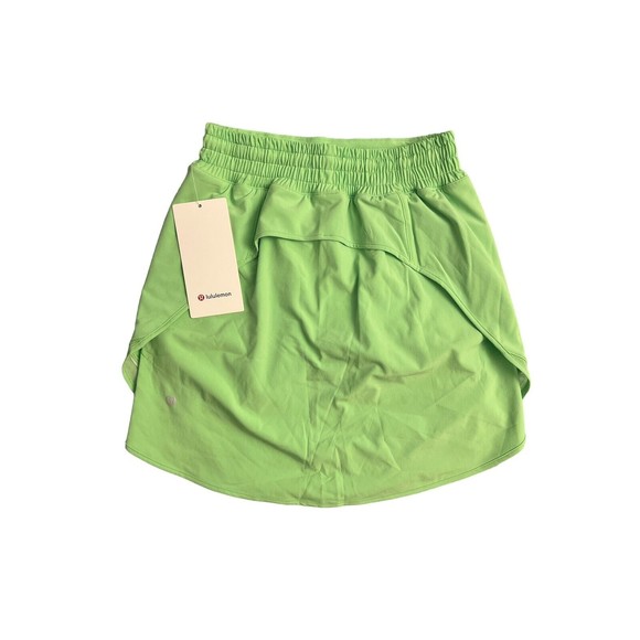Lululemon Hotty Hot High-Rise Skirt  Long, Size 4 Scream Green Light New - Picture 6 of 7